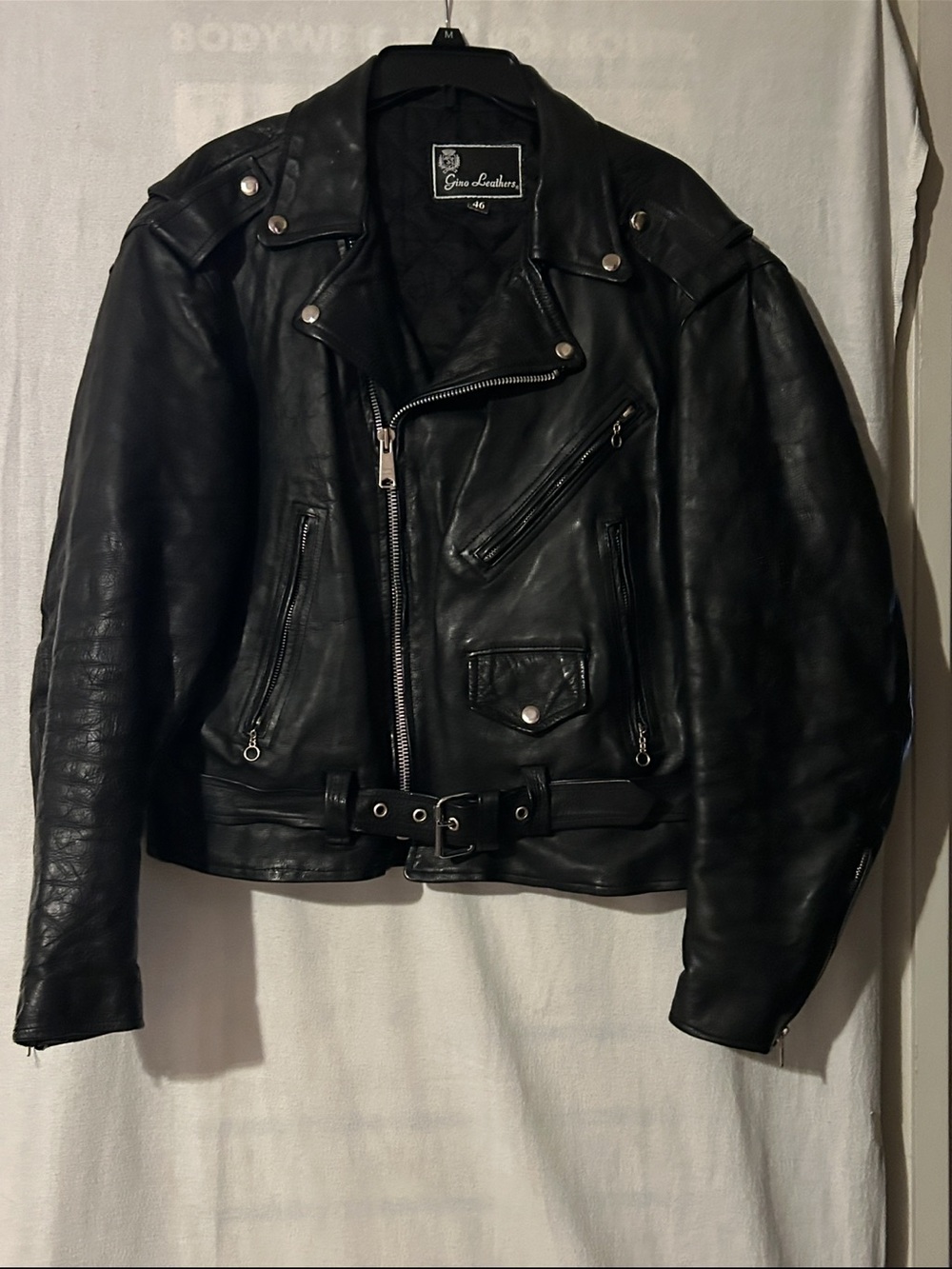 Men’s Black Leather Motorcycle Jacket